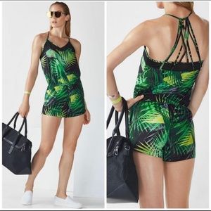 Fabletics | Dash Tropical print romper NWT